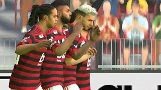 SHOW DE GABIGOL DESTAQUE BOLA PRETA E RONALDINHO  PES 2020 Mobile [upl. by Ytitsahc]