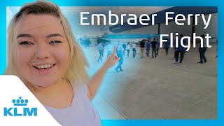 Embraer Ferry Flight  Intern On A Mission  KLM [upl. by Marilin34]