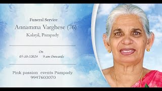 Funeral  Annamma Varghese 76 [upl. by Nyrtak]