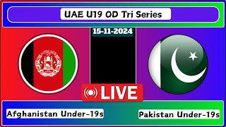 Afghanistan Under19s vs Pakistan Under19s Match 2 UAE U19 OD Tri Series Live Cricket Score [upl. by Aliak895]