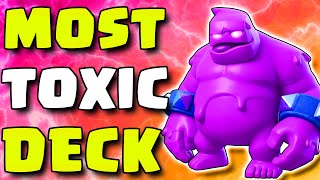 Evolved Tesla with Most Toxic Deck in Clash Royale [upl. by Ahsenrad]