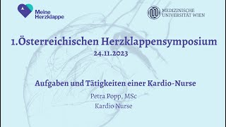 1 Österreichisches Herzklappensymposium  Aufgaben und Tätigkeiten einer KardioNurse [upl. by Obaza]