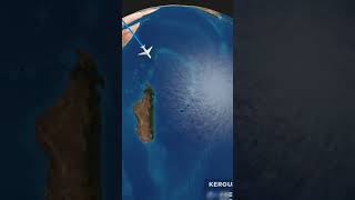 Distance between Moscow and Kerguelen Islands ukrainerussiaborder aviation military shortsputin [upl. by Steddman]