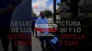 Millonario cordobés fue con quotun paloquot en una carretilla para pagar la boleta luz [upl. by Rhiana]