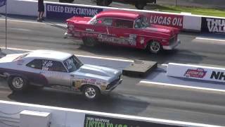 NHRA DIV2 Bristol Dragway E5 Super Street elimination L Bill Mullis SS2337 R Donald Webb SS2159 [upl. by Huntley]