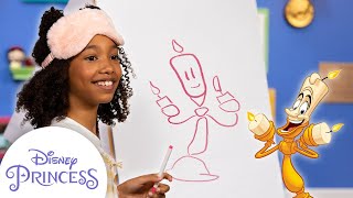 Blindfold Drawing Challenge  Activities for Kids  Disney Princess Club [upl. by Pitchford34]