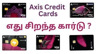 Best Credit Cards in 2023  Axis Bank Cards Compared  Tamil [upl. by Citarella]