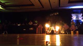 VJ Tiumalu Fireknife Dance HNFF Luau 2014 [upl. by Ydnamron540]