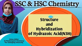 N3HStructure and Hybridization of Hydrazoic Acid or Hydrogen azide [upl. by Webber]