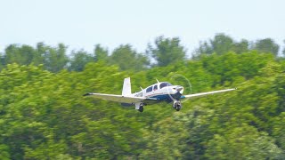 Mooney M20J Takeoff 4K Video [upl. by Astrid]