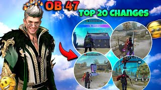 OP 47 TOP 20 CHANGES😎 Freefire video new viral FreeFireIndiaOfficial [upl. by Putnem]