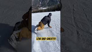 Simple carving 🤌🏼 snowboarding [upl. by Navets]