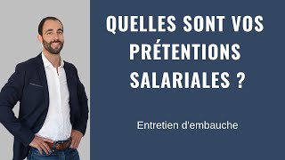 QUELLES SONT VOS PRÉTENTIONS SALARIALES [upl. by Deering51]