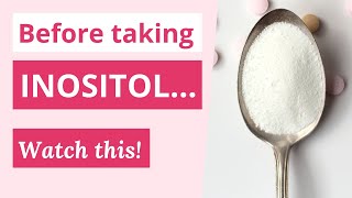 Before Taking Inositol for PCOSWATCH THIS  Supplements for PCOS  Inositol for Weight Loss [upl. by Goto257]