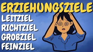 ERZIEHUNGSZIELE in der Pädagogik  Leitziel Richtziel Grobziel Feinziel  ERZIEHERKANAL [upl. by Anairuy380]