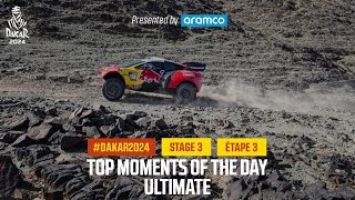 Cars Top moments  Stage 3  Dakar2024 [upl. by Olen]