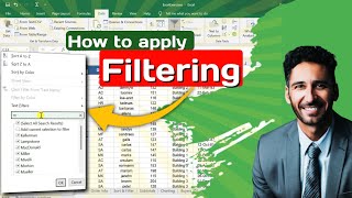 How to Create Filter in Excel  Excel Intermediate  3 [upl. by Ranson]