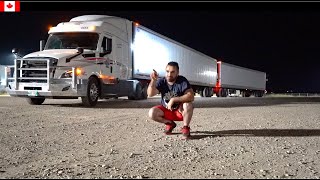 How i BACK UP DOUBLE TRAILER LCV upto 300 Feet  CANADA TRUCKING [upl. by Ymmot778]