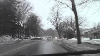 Pouring Rain to Heavy Snow in 20 Minutes  Driving in Halifax Nova Scotia [upl. by Nnayrb]