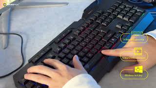 4 In 1 Backlit Gaming Keyboard Combo [upl. by Nnybor]