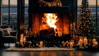 247 Fireplace Instrumental Music🔥Relaxing Music Ambience 🔥 Crackling Fireplace 4K [upl. by Wheaton157]