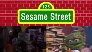 Sesame Street Oscar reads to Slimey OriginalRemake Comparison [upl. by Bronk]