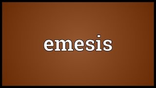 Emesis Meaning [upl. by Nosirrah]