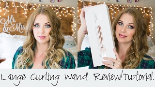 Lange Curling Wand Review  Hair Tutorial  Wow [upl. by Jeconiah121]