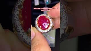 Natural Ruby Pigeon Blood permata gemstone permataindo ruby mozambique permataindonesia gems [upl. by Demetrius]