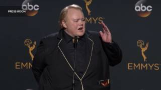 Emmy winner Louie Anderson quotBasketsquot in the press room  2016 Primetime Emmys [upl. by Amron321]