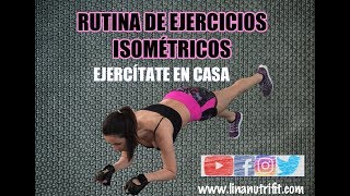 RUTINA DE EJERCICIOS ISOMÉTRICOS  EJERCÍTATE EN CASA CON SOLO 5 EJERCICIOS [upl. by Lihas26]