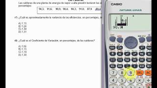 VARIANZA Desviación Estándar y Coeficiente de Variación con CALCULADORA🔢 [upl. by Nereen]