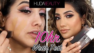 NEW HUDA BEAUTY FAUX FILTER STICK FOUNDATION amp WATER JELLY REVIEW amp 10 HR WEAR TEST  AnchalMUA [upl. by Alracal]