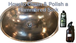 How To Clean amp Wax a Sink  Hammered NickelPlated Native Trails [upl. by Rosemari]