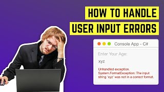 How To Handle User Input Errors  Console App  C  Mini Bytes  Tamil [upl. by Eybba]