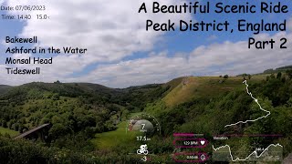 Peak District England A Beautiful Scenic Ride Part 2  Indoor Cycle Training [upl. by Chance367]