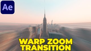 Warp Zoom Transition Tutorial in After Effects  Zoom Warp Transition [upl. by Ellehcen]