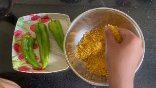 Bharli Mirchi Recipe Bharleli Mirchi Simply and Quick Recipe [upl. by Yacano]