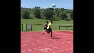 Noah Lyles with Josephus Lyles in training🏃  shorts [upl. by Alded398]