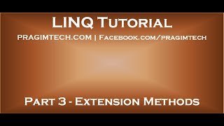 Part 3 Extension Methods in C [upl. by Nairb436]