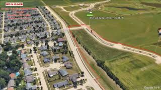 Christie Clinic Illinois Marathon 2023 fly over the race path [upl. by Akiem]