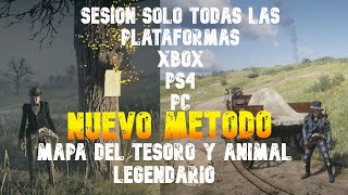 NUEVO METODO DE SESION PRIVADAANIMALES LEGEDARIOS Y MAPAS DEL TESORORED DEAD REDEMPTION 2 ONLINE [upl. by Kier458]