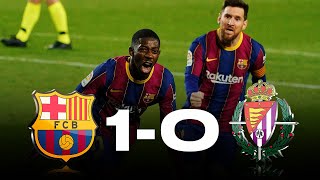 Barcelona vs Real Valladolid 10 La Liga 202021  MATCH REVIEW [upl. by Yenffad]