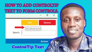 How To Add CoontrilTip Text to Ms Access Form Control [upl. by Ebeneser57]