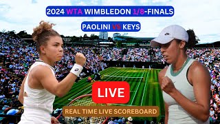 Jasmine Paolini Vs Madison Keys LIVE Score UPDATE Today Womens Tennis 2024 WTA Wimbledon 18Finals [upl. by Antonio]