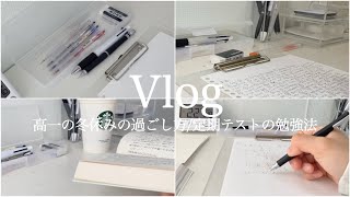 【Vlog】高校生の冬休みの過ごし方定期テストの勉強法 [upl. by Streeto]