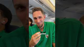 Does the Zalgiris team enjoy flying 😅🛫 [upl. by Aoket962]