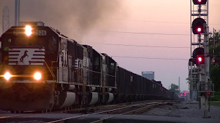 3 SD70s on NS 808 Bham AL 5917 [upl. by Ahsieat]