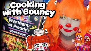 Circus Baby Makes GARLIC BREAD from the FNAF Cookbook  BouncyClown [upl. by Nerhe890]