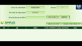 NOVO cálculo do SIMPLES NACIONAL no excel com função PROCV [upl. by Calie]